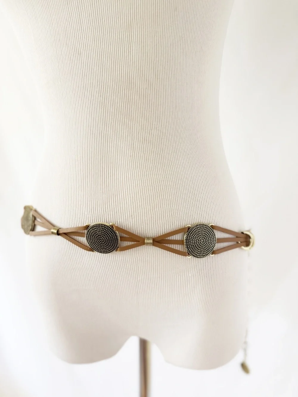 Vince Camuto Braided Casting Laced Chain Belt